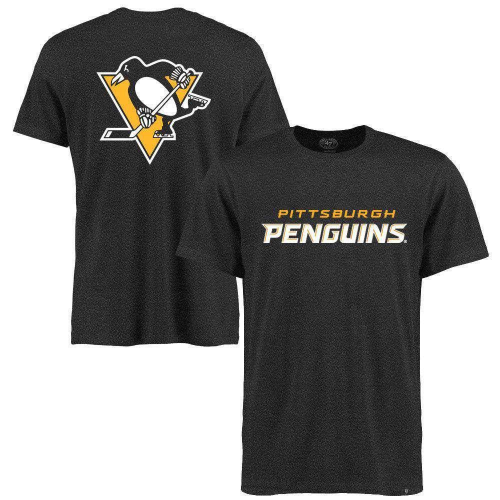 47 Brand T-Shirts Pittsburgh Penguins '47 NHL MVP Club T-Shirt - Charcoal Marle