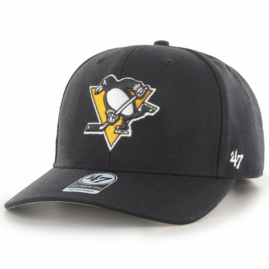 47 Brand Caps Pittsburgh Penguins '47 NHL  MVP DP Pre-Curved Snapback Hat - Black