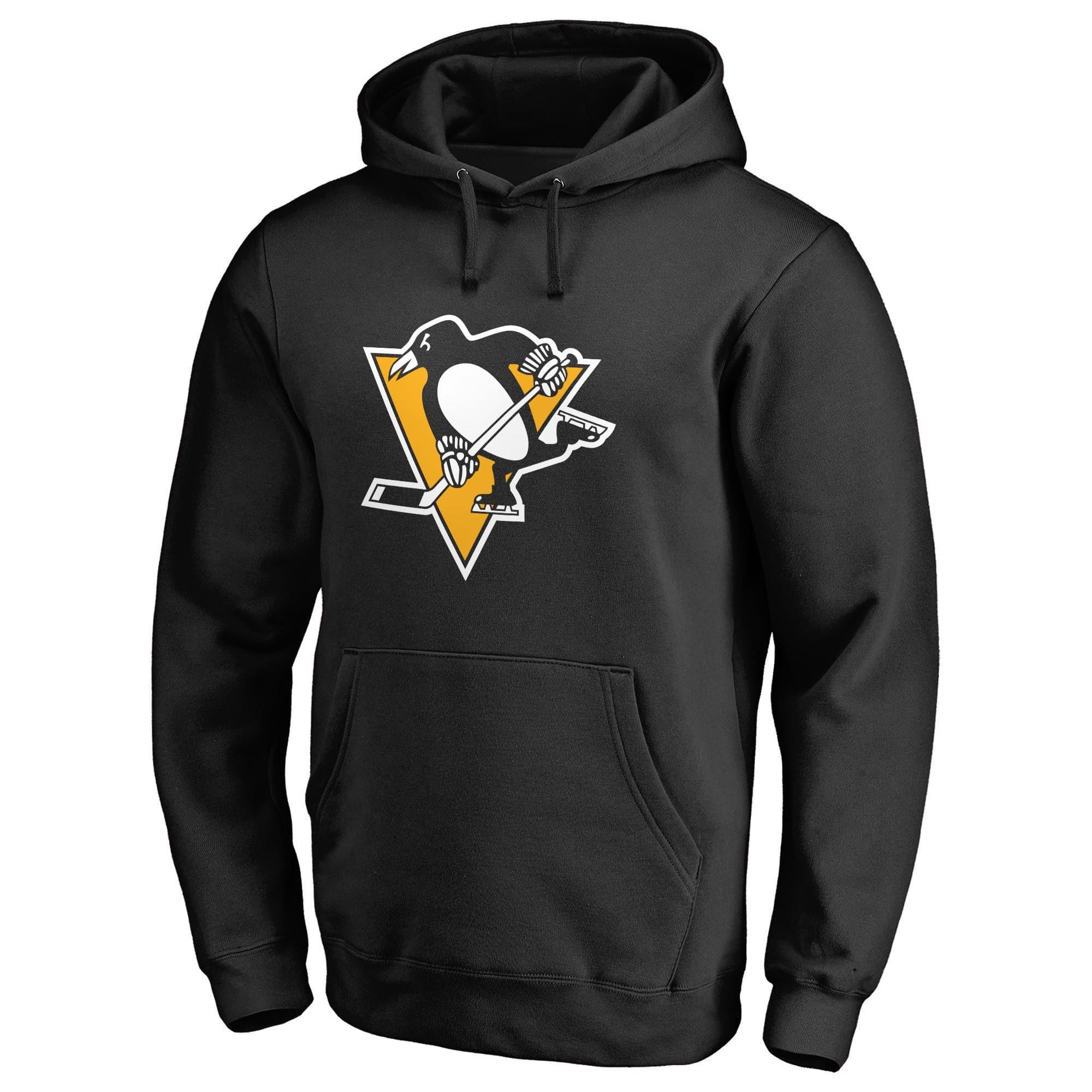 NHL Branded Jumpers Pittsburgh Penguins NHL Team Logo Hoodie Jumper - Black