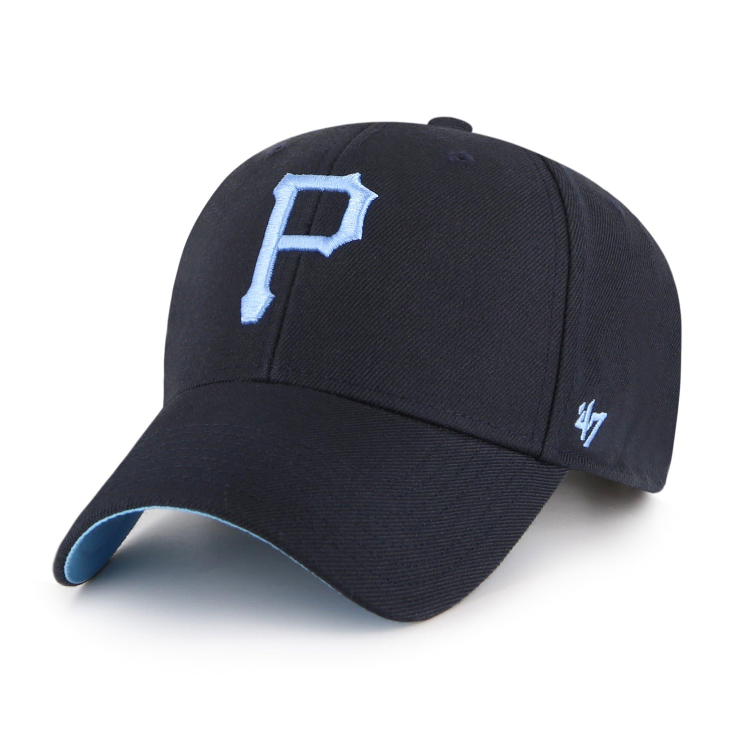 47 Brand Caps Pittsburgh Pirates '47 MLB Blue World Series Patch MVP Snapback Hat - Navy