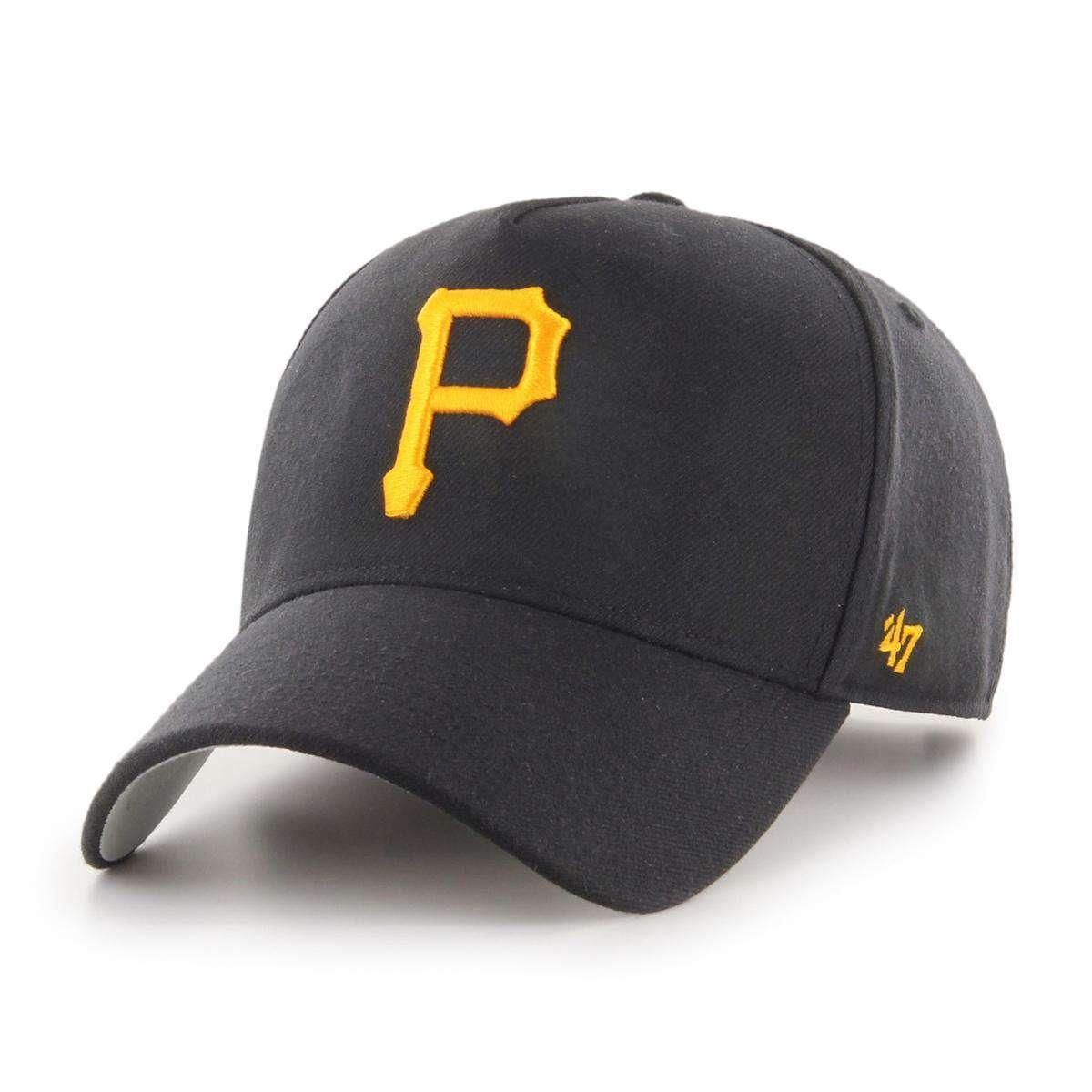 47 Brand Caps Pittsburgh Pirates '47 MLB Team Logo MVP DT Pinch Curve Snapback Hat