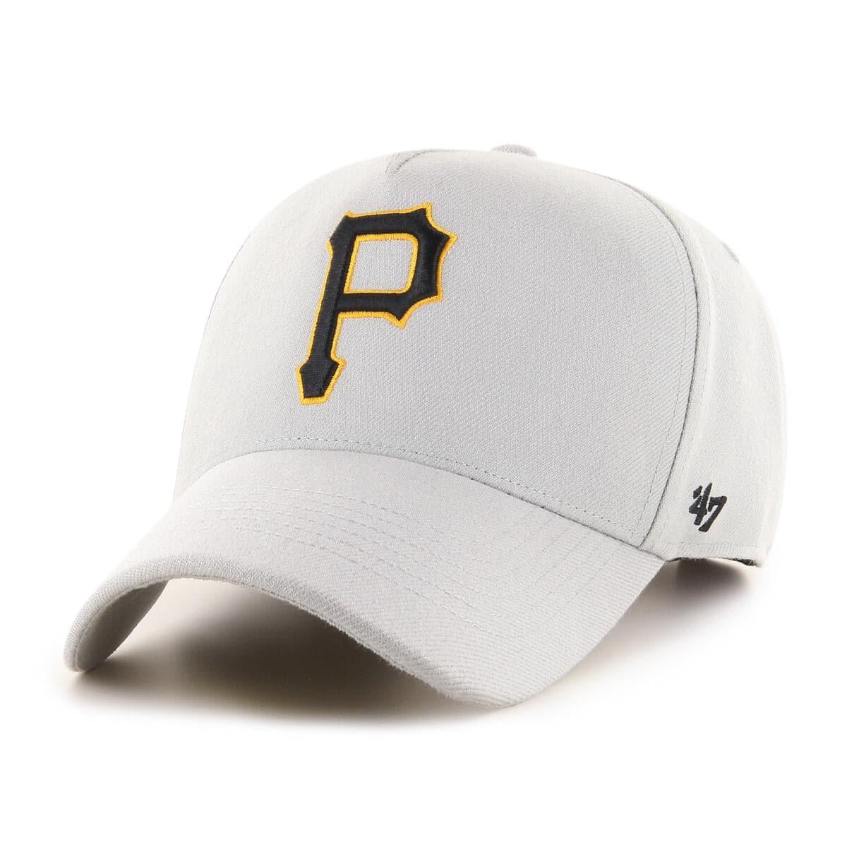 47 Brand Caps Pittsburgh Pirates ‘47 MLB Team MVP DT Curve Snapback Hat - Grey