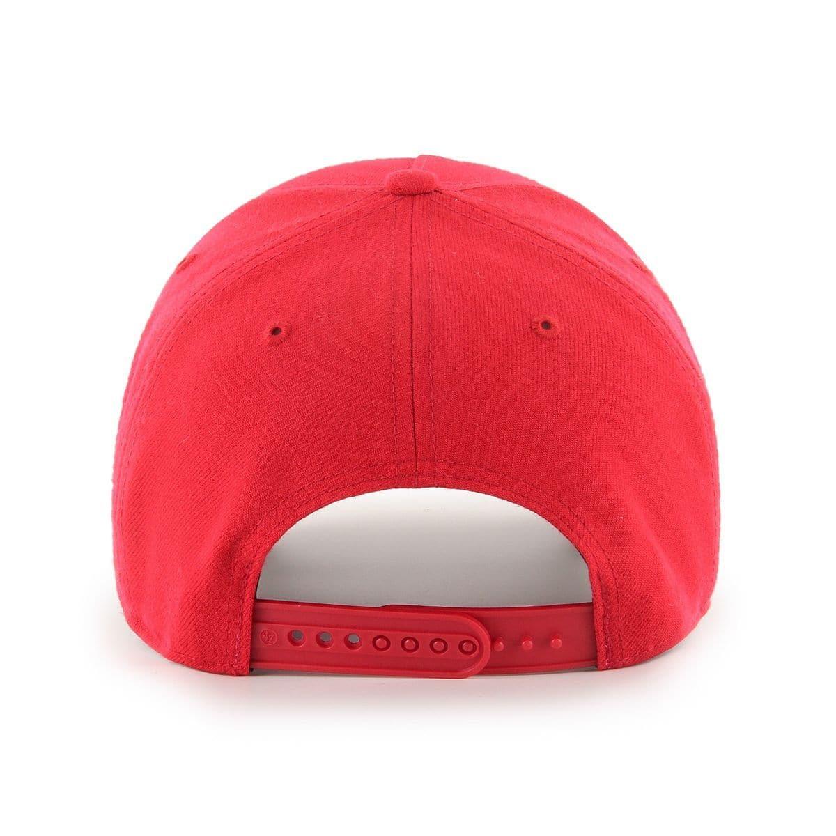 47 Brand Caps Pittsburgh Pirates ‘47 MLB White Logo MVP DT Curve Snapback Hat - Red