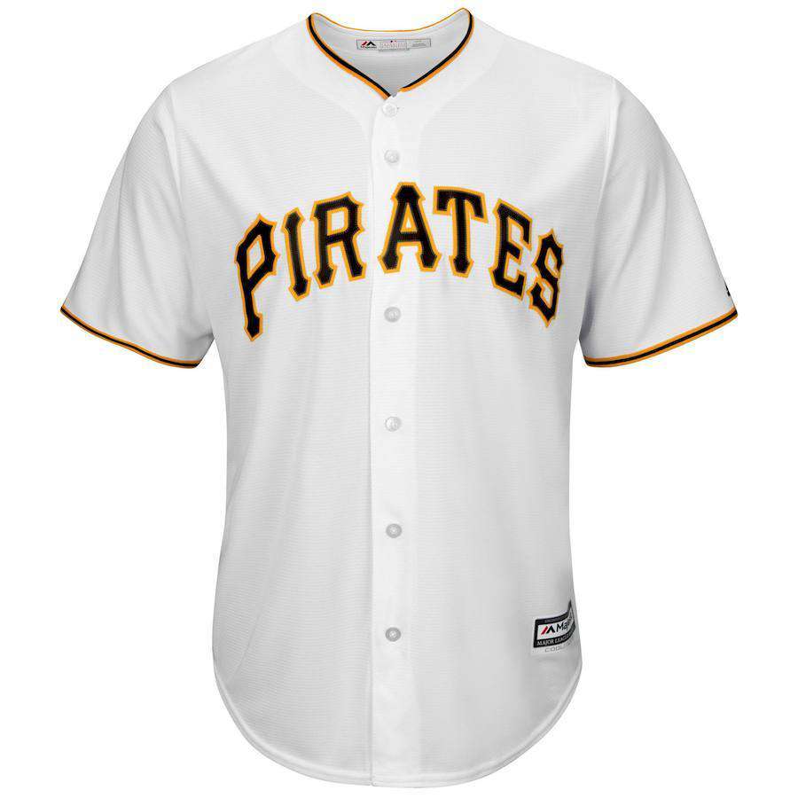 Majestic Athletic Jerseys Pittsburgh Pirates Majestic MLB Cool Base Replica Jersey - White