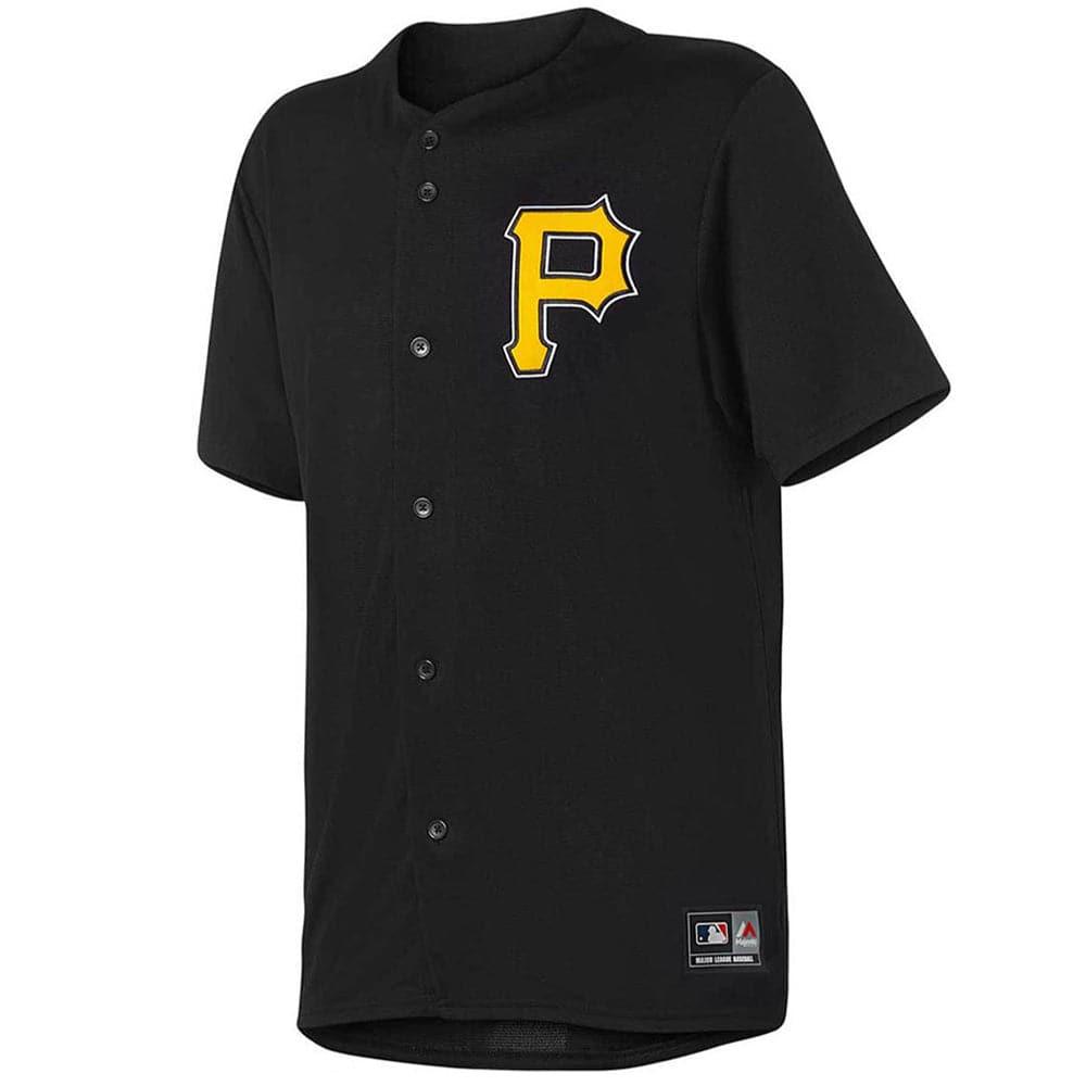 Majestic Athletic Jerseys Pittsburgh Pirates Majestic MLB Fan Replica Jersey - Black