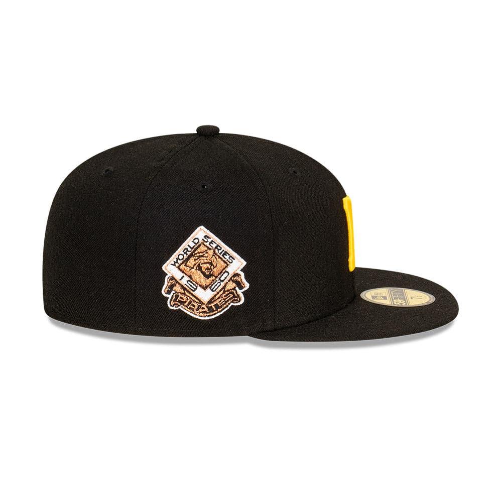 New Era Caps Pittsburgh Pirates New Era MLB 1960 World Series Patch 59FIFTY Fitted Hat - Black