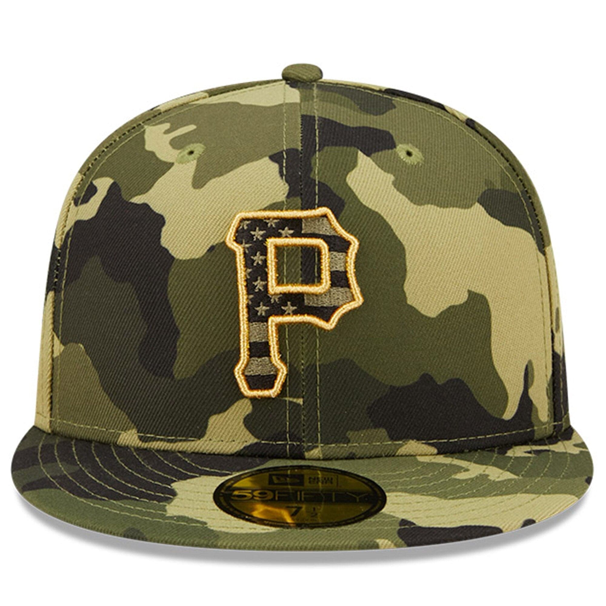 New Era Caps Pittsburgh Pirates New Era MLB 2022 Armed Forces 59FIFTY Fitted Hat - Camo