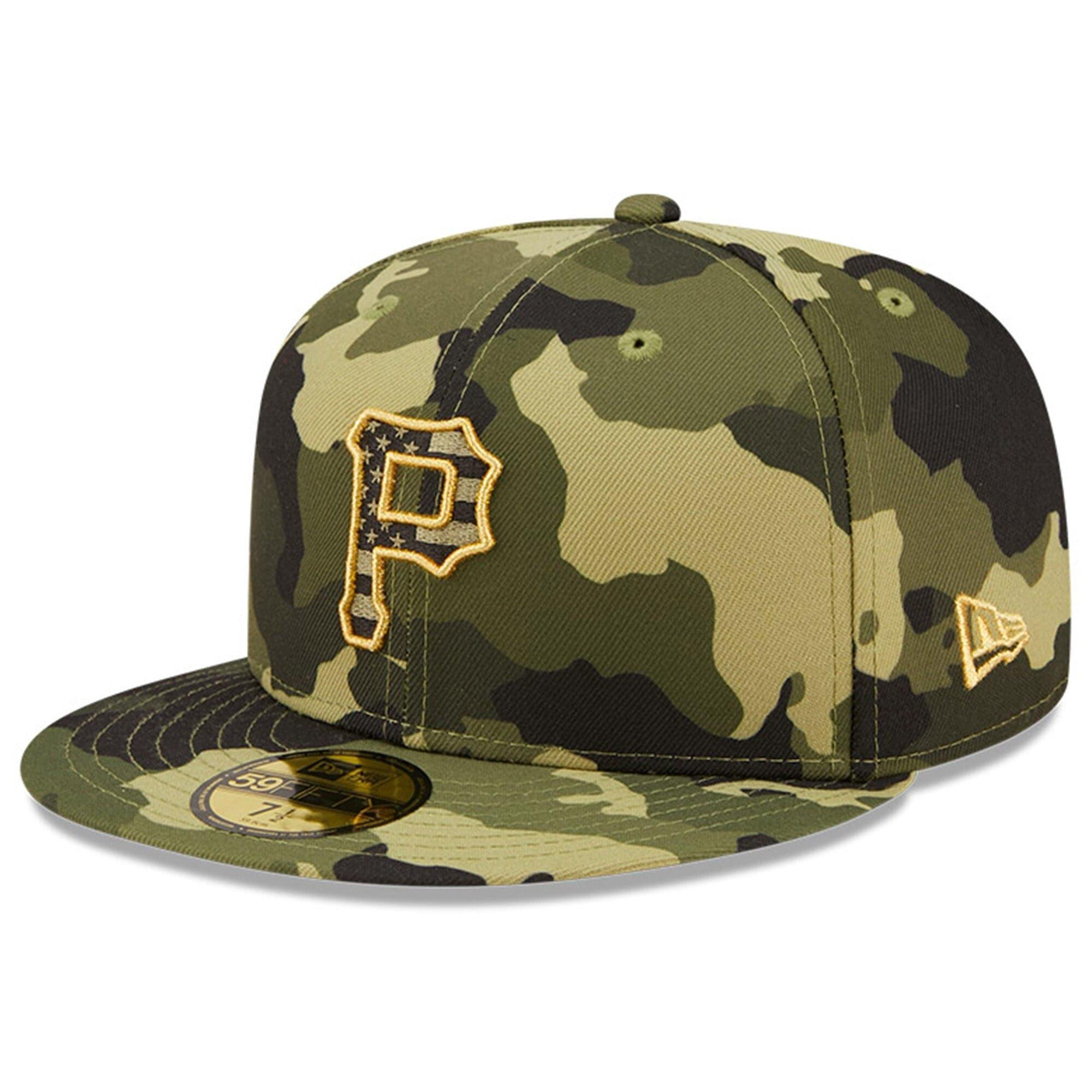 New Era Caps Pittsburgh Pirates New Era MLB 2022 Armed Forces 59FIFTY Fitted Hat - Camo