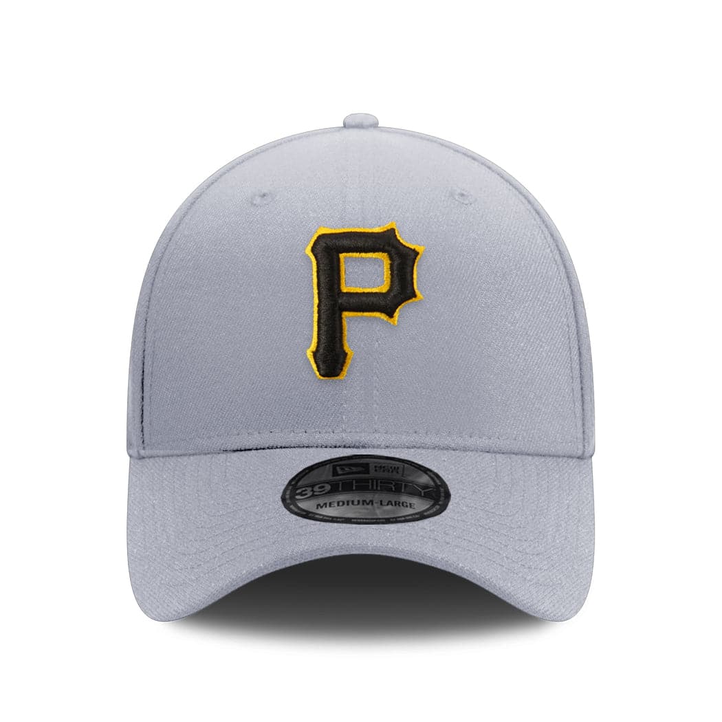 New Era Caps Pittsburgh Pirates New Era MLB Team 39THIRTY Flex Fit Curve Hat - Grey