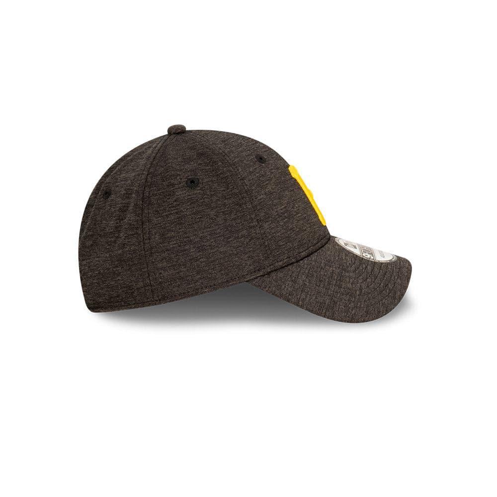 New Era Caps Pittsburgh Pirates New Era MLB Team Shadow Tech 9FORTY Cloth Strap Hat - Graphite