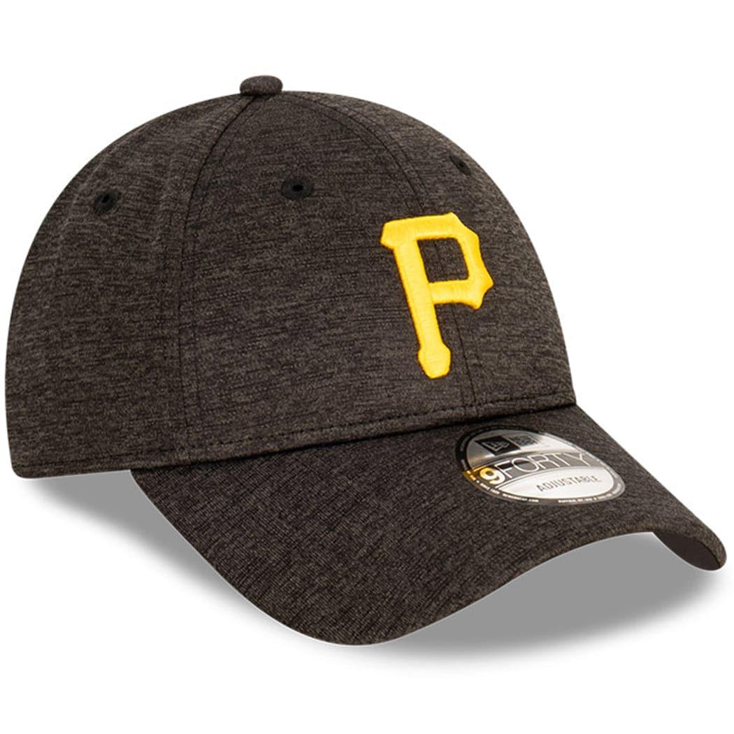 New Era Caps Pittsburgh Pirates New Era MLB Team Shadow Tech 9FORTY Cloth Strap Hat - Graphite