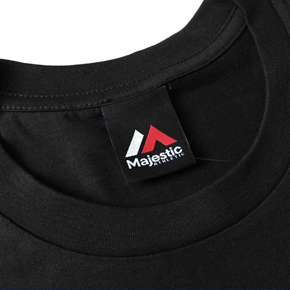 Majestic Athletic T-Shirts Pittsburgh Steelers Majestic NFL Helmet Logo T-Shirt - Black