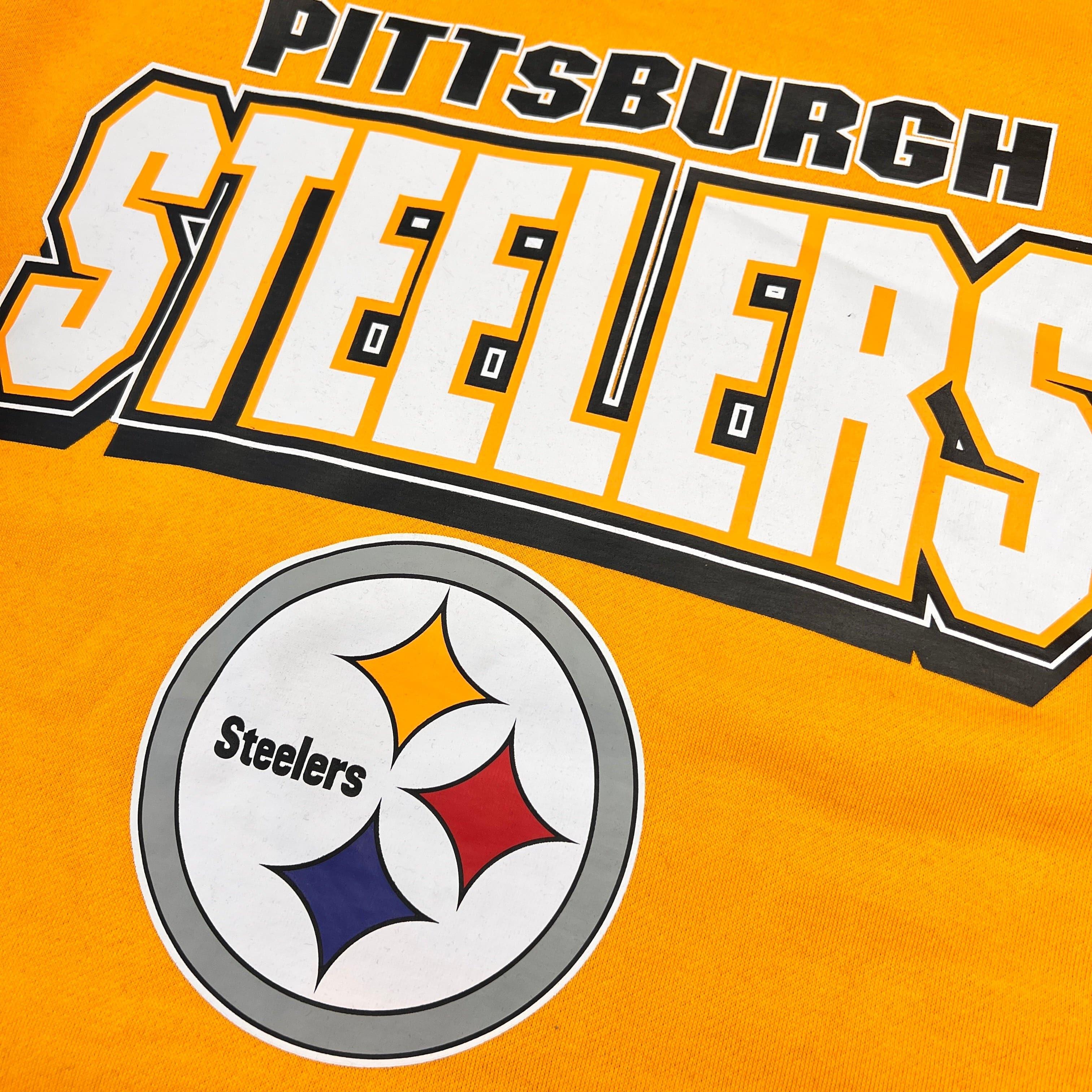 Mitchell And Ness Jumpers Pittsburgh Steelers Mitchell & Ness NFL All Over 2.0 Crew Jumper - Yellow