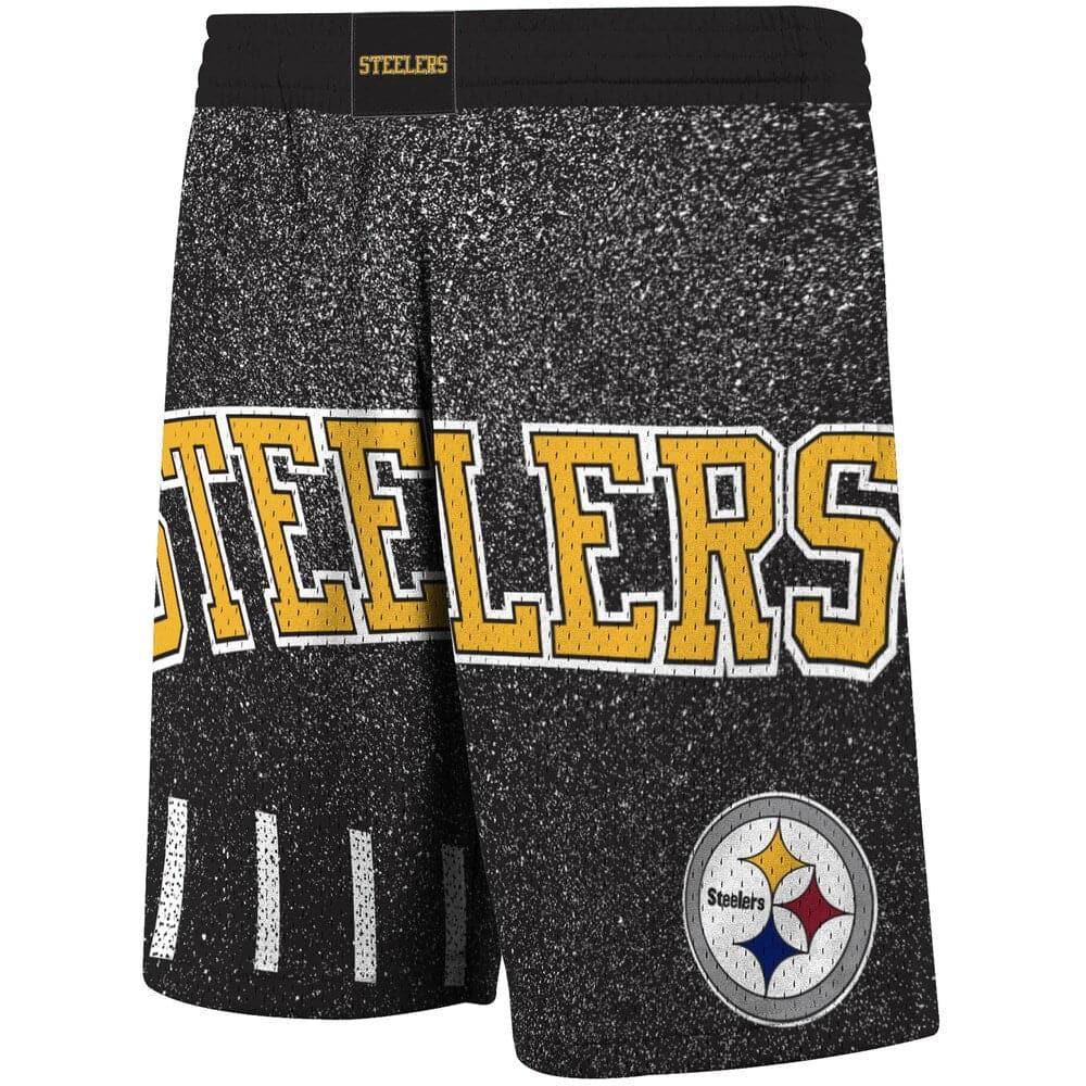 Mitchell And Ness Shorts Pittsburgh Steelers Mitchell & Ness NFL Jumbotron Subliminated Shorts