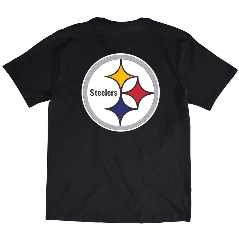 Mitchell And Ness T-Shirts Pittsburgh Steelers Mitchell & Ness NFL Retro Repeat T-Shirt - Black