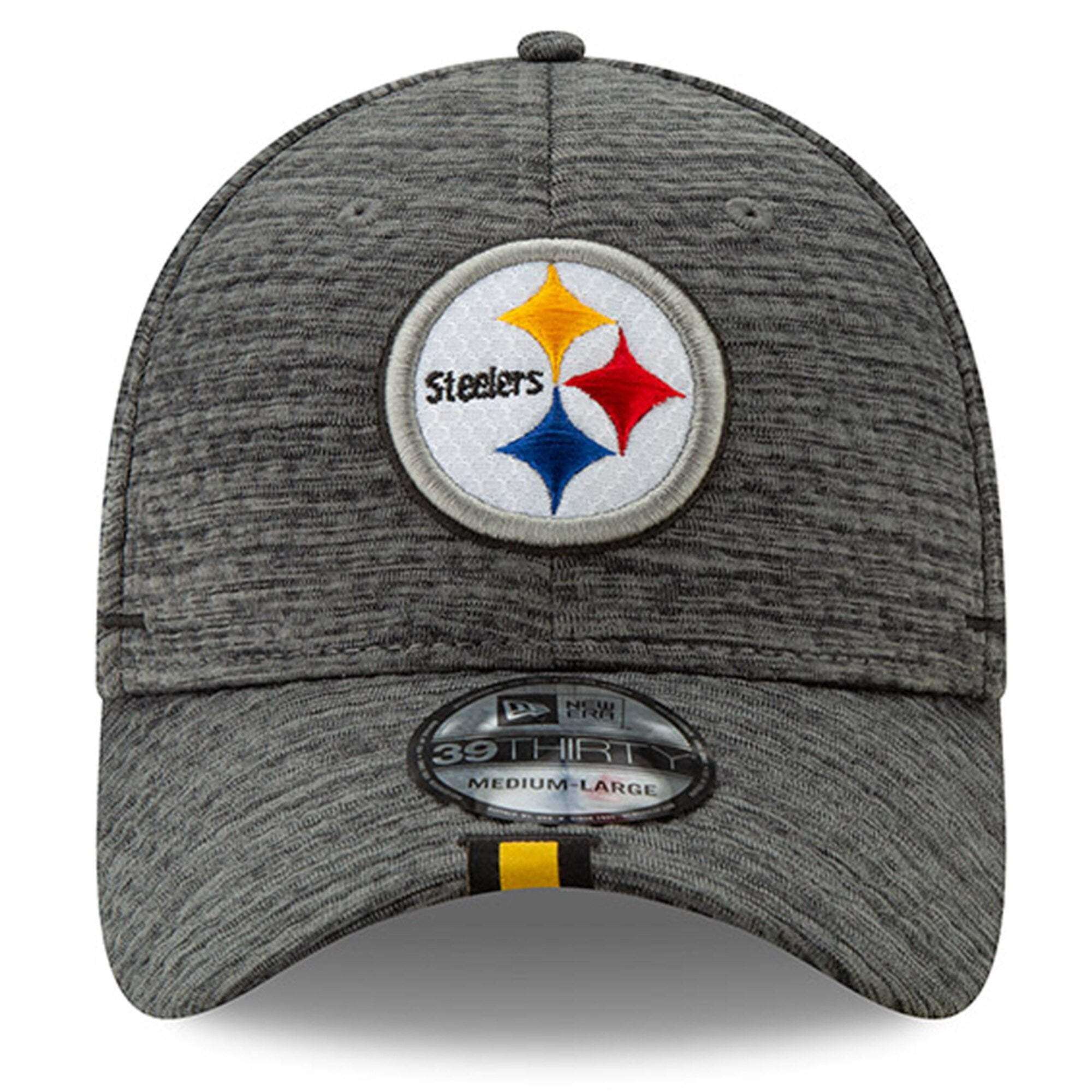 New Era Caps Pittsburgh Steelers New Era 2019 NFL Training Camp 39THIRTY Stretch-Fit Hat - Graphite