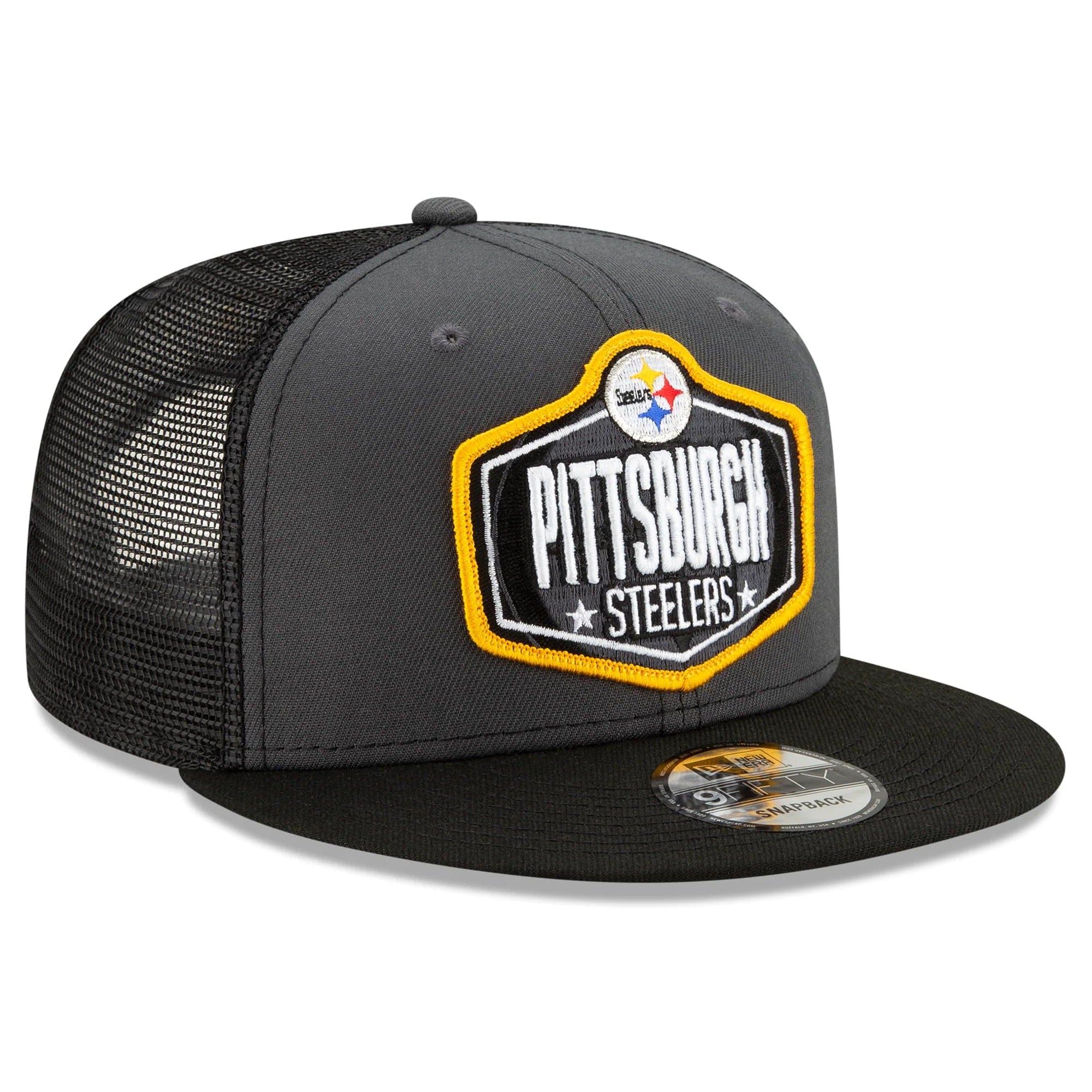 New Era Caps Pittsburgh Steelers New Era 2021 NFL Draft 9FIFTY Snapback Hat - Graphite
