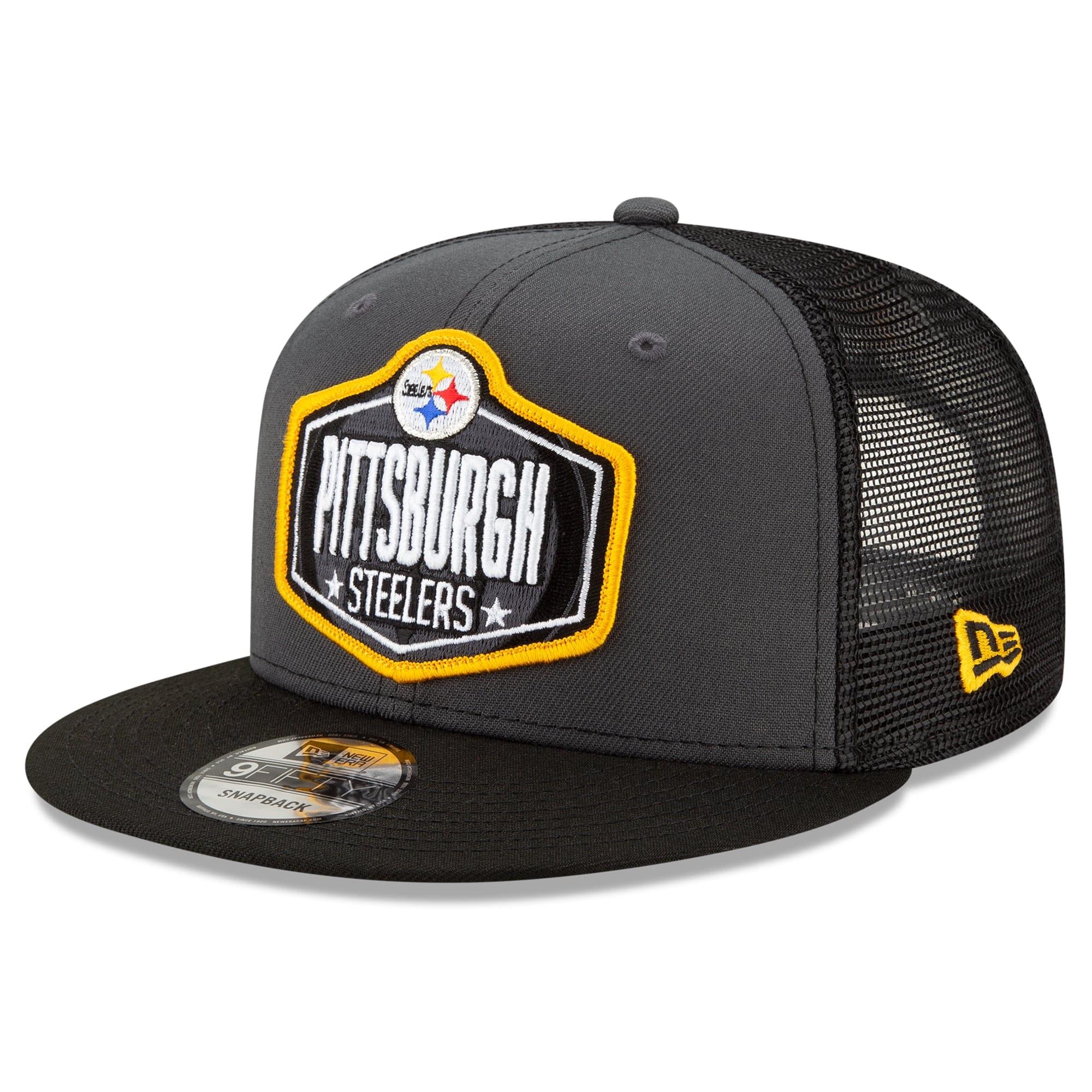 New Era Caps Pittsburgh Steelers New Era 2021 NFL Draft 9FIFTY Snapback Hat - Graphite