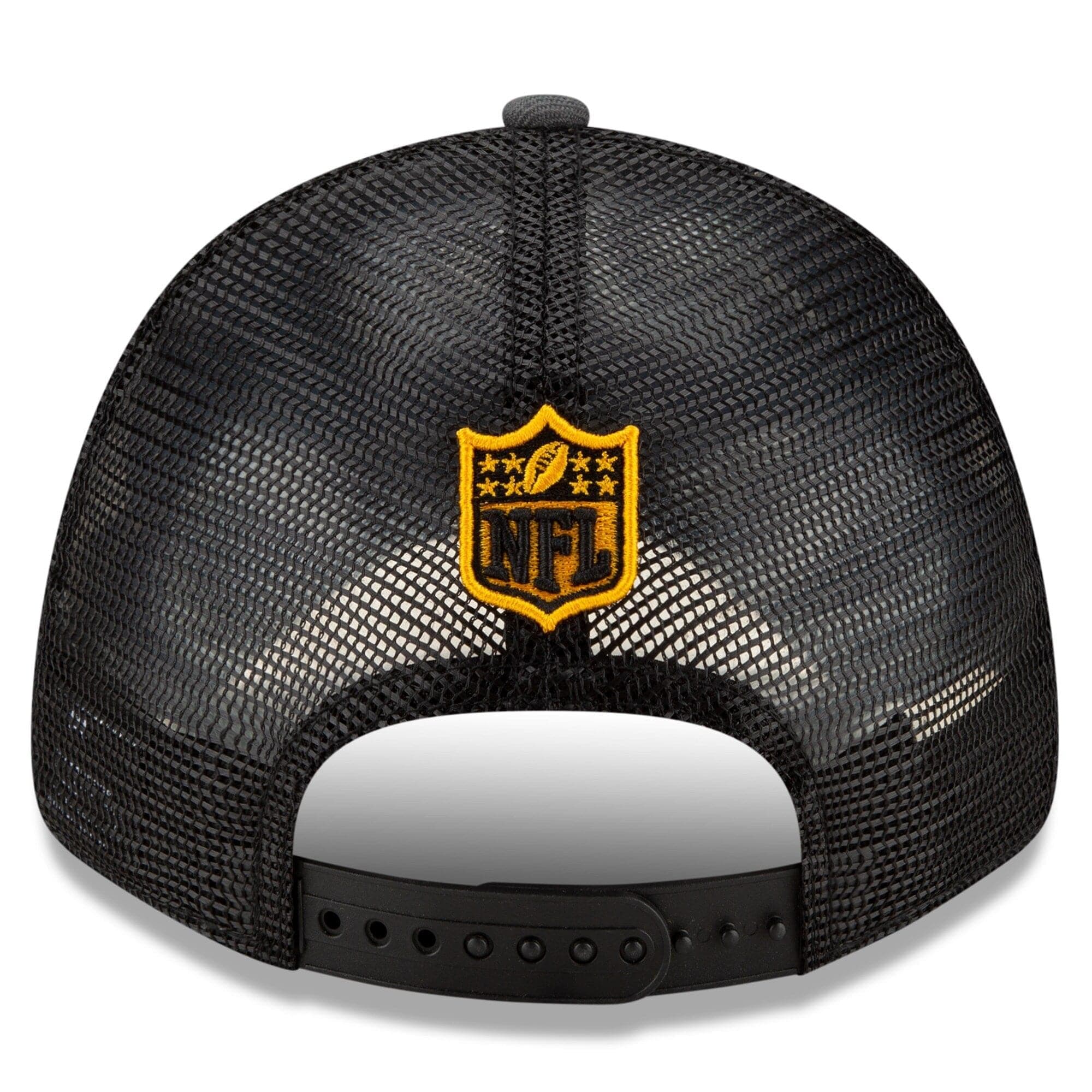 New Era Caps Pittsburgh Steelers New Era 2021 NFL Draft 9FORTY Snapback Curve Hat - Graphite