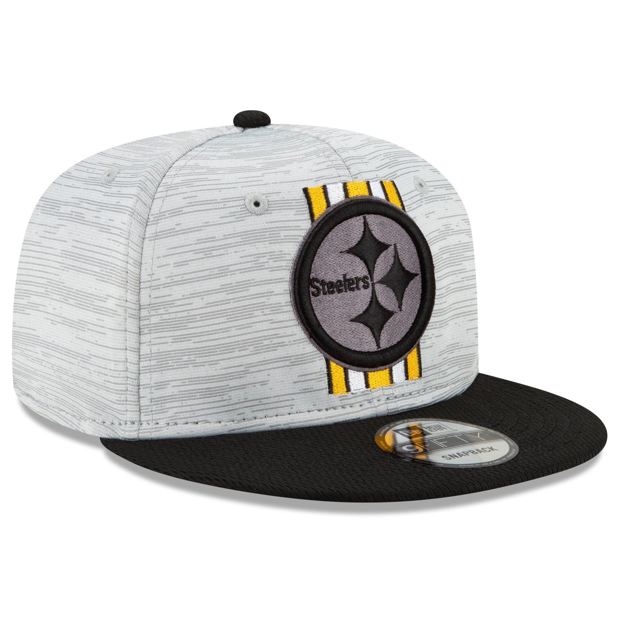 New Era Caps Pittsburgh Steelers New Era NFL 2021 Training Camp 9FIFTY Snapback Hat - Grey