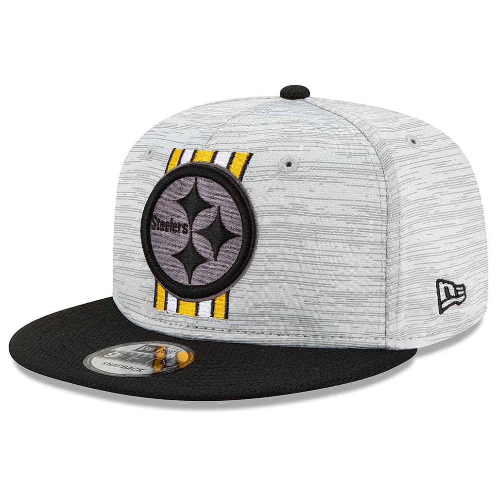 New Era Caps Pittsburgh Steelers New Era NFL 2021 Training Camp 9FIFTY Snapback Hat - Grey