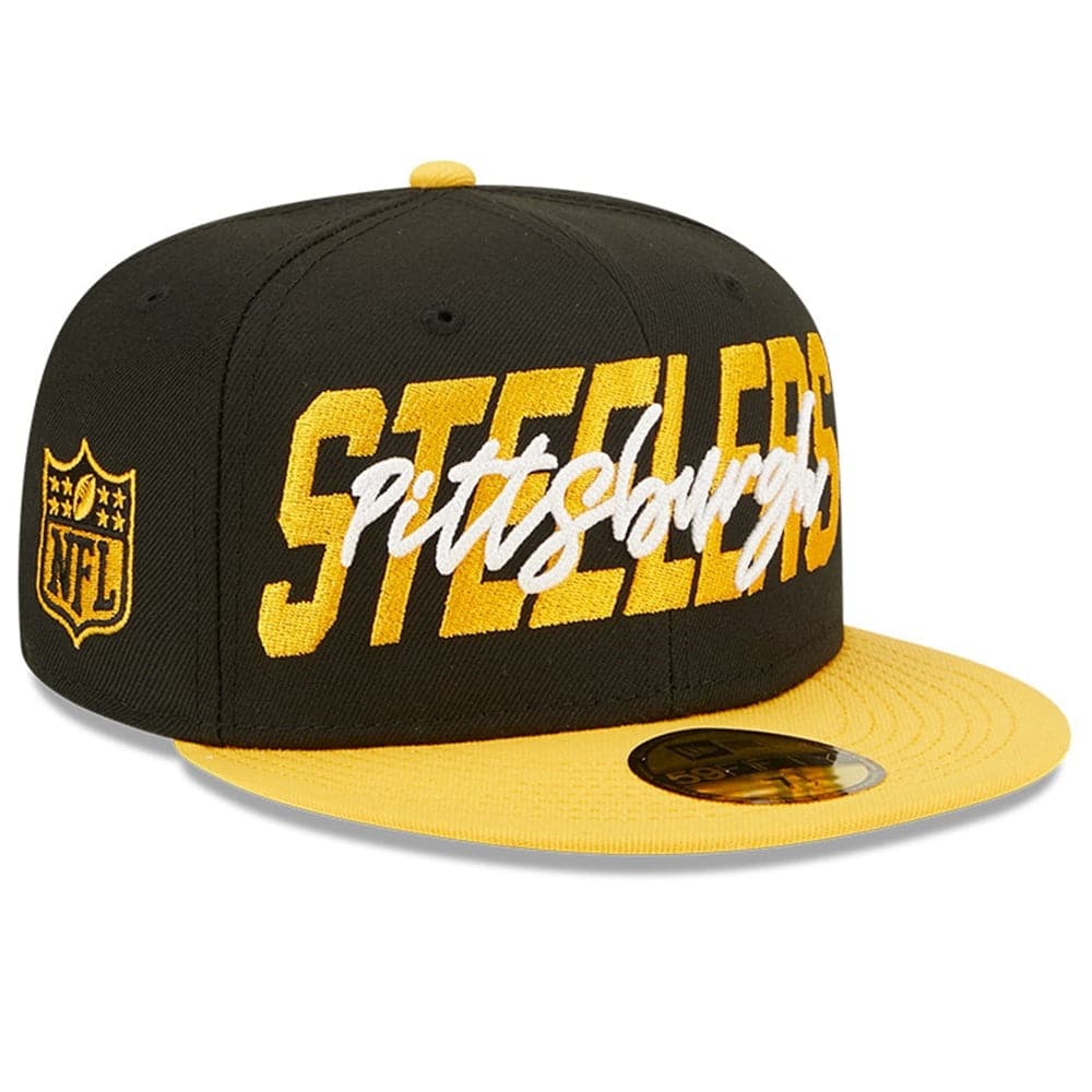 New Era Caps Pittsburgh Steelers New Era NFL 22 Draft 59FIFTY Fitted Hat - Black