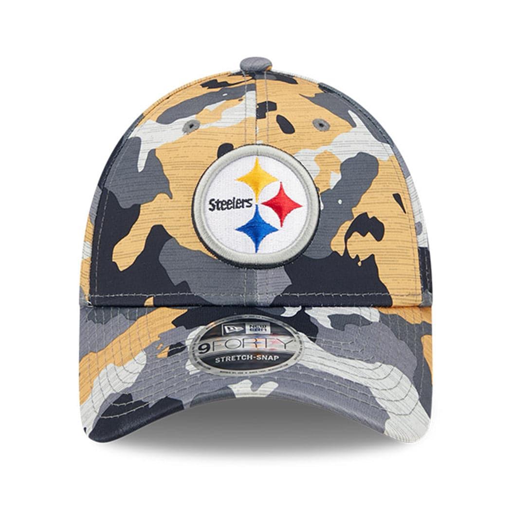 New Era Caps Pittsburgh Steelers New Era NFL 22 Training Camp 9FORTY Stretch Snap Hat - Camo