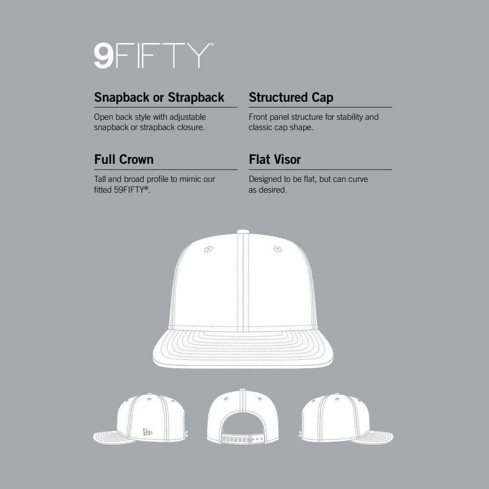 New Era Caps Pittsburgh Steelers New Era NFL Black & White Pre-Curved 9FIFTY Snapback Hat