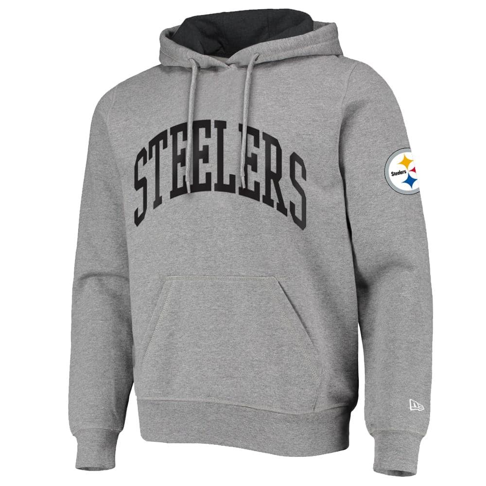 New Era Jumpers Pittsburgh Steelers New Era NFL Block Arch Hoodie Jumper - Heather Grey