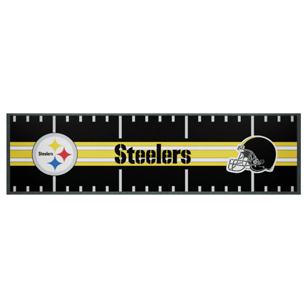 NFL Branded Accessories Pittsburgh Steelers NFL Team Field 90 x 25cm Bar Runner/Mat