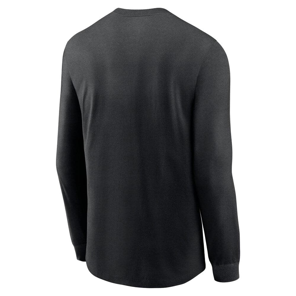 Nike T-Shirts Pittsburgh Steelers Nike NFL Historic Long Sleeve Tri-Blend T-Shirt - Black