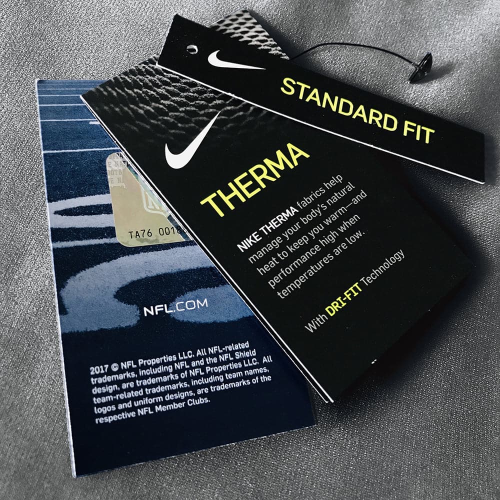 Nike Jumpers Pittsburgh Steelers Nike NFL Prime Logo Therma Hoodie Jumper - Dark Grey Heather