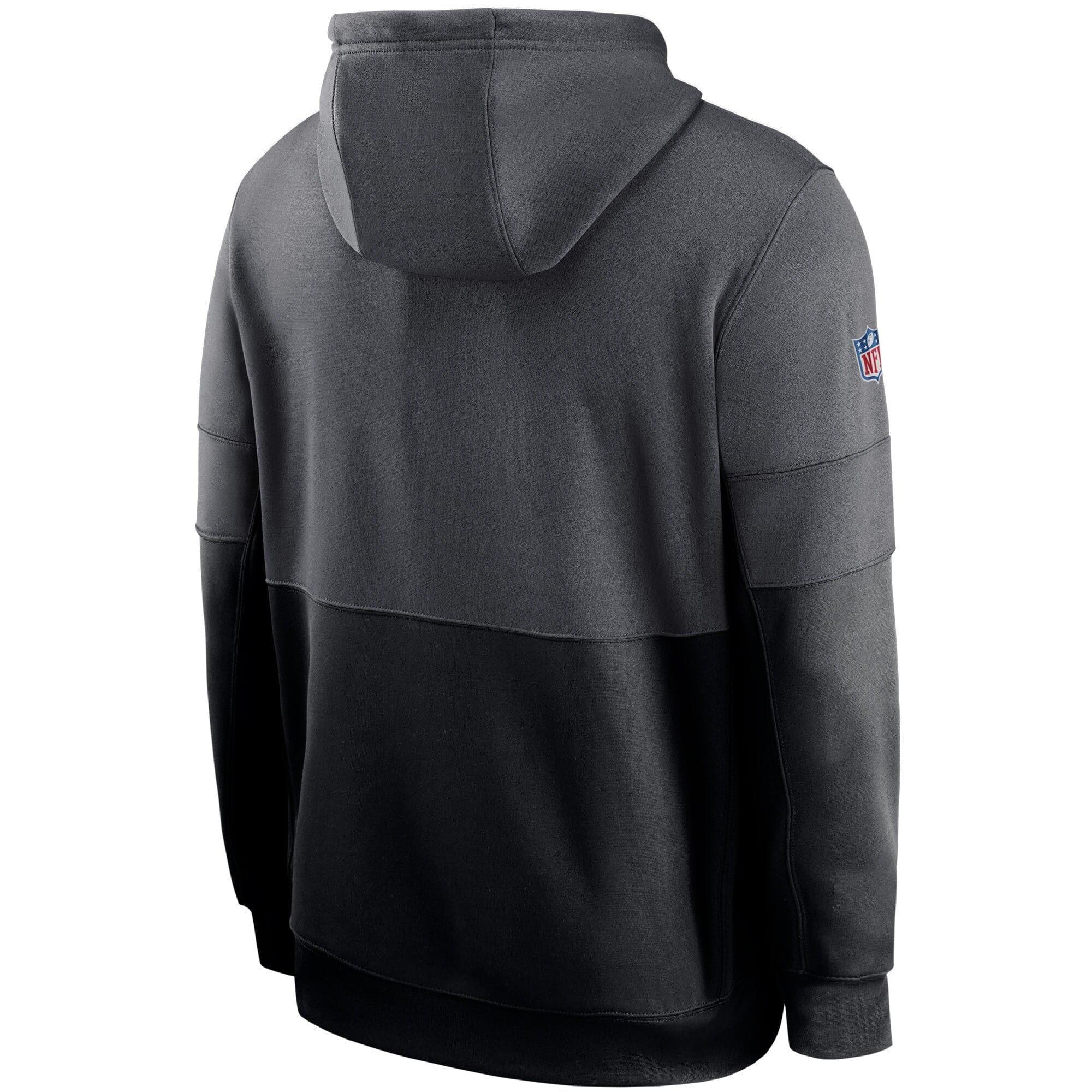 Nike Jumpers Pittsburgh Steelers Nike NFL TN Lockup Therma Hoodie Jumper - Anthracite