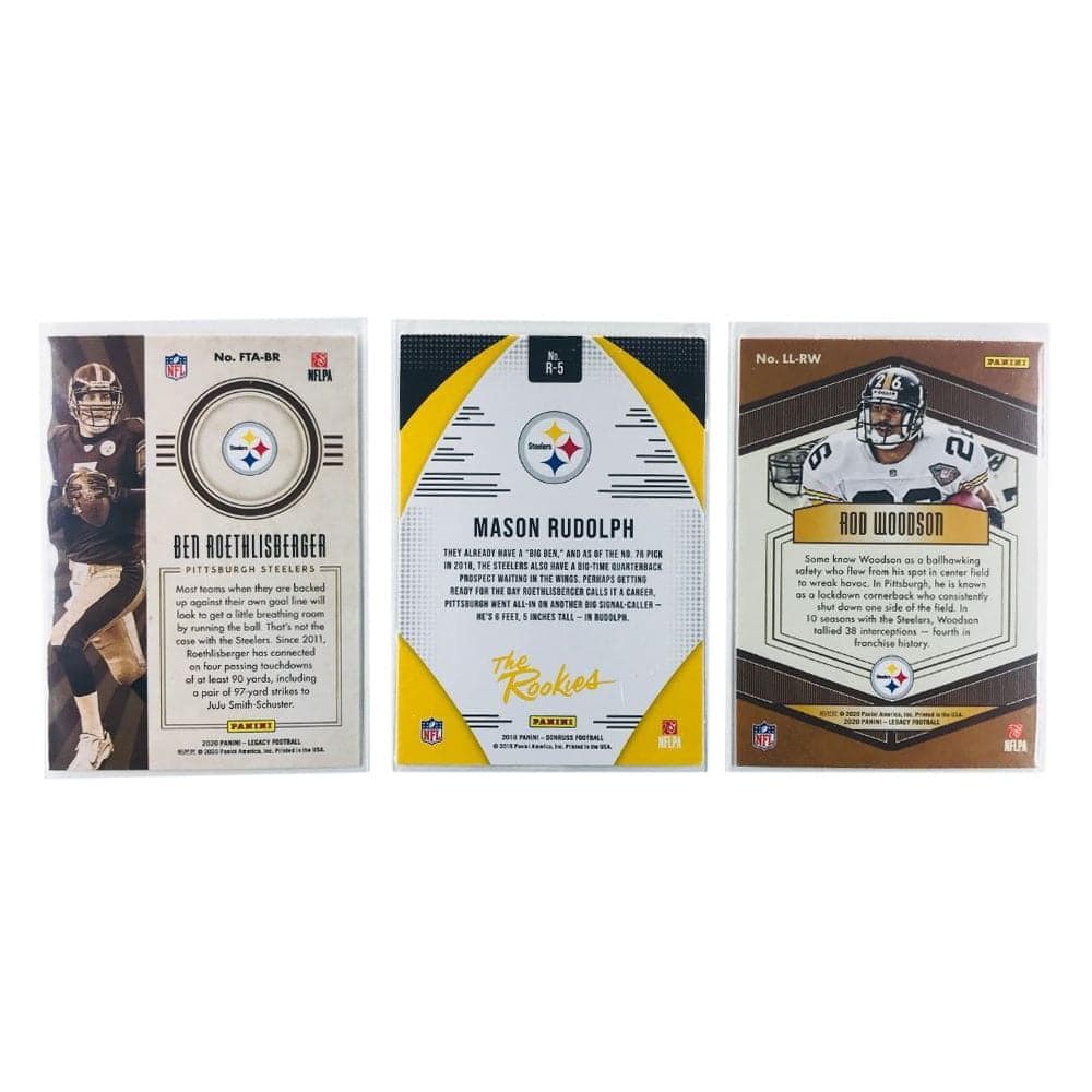 Panini Cards Pittsburgh Steelers Panini NFL 3 Insert Card Set