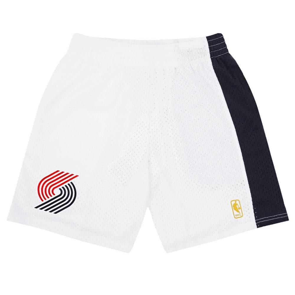 Mitchell And Ness Shorts Portland Trail Blazers Mitchell & Ness NBA 96-97 Home Swingman Shorts - White