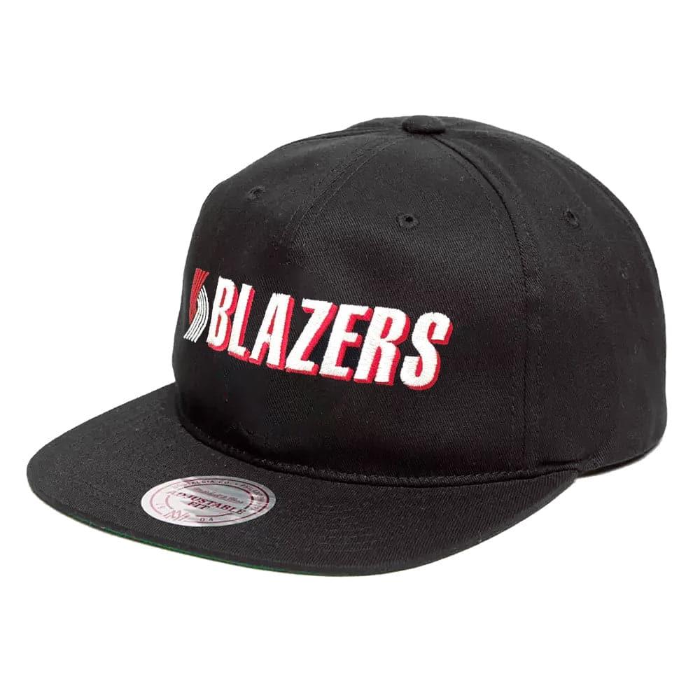 Mitchell And Ness Caps Portland Trail Blazers Mitchell & Ness NBA Logo Deadstock Snapback Hat - Black