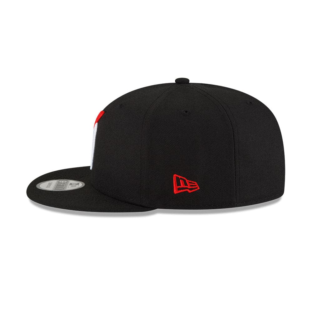 New Era Caps Portland Trail Blazers New Era NBA 21-22 Back Half 9FIFTY Snapback Hat - Black