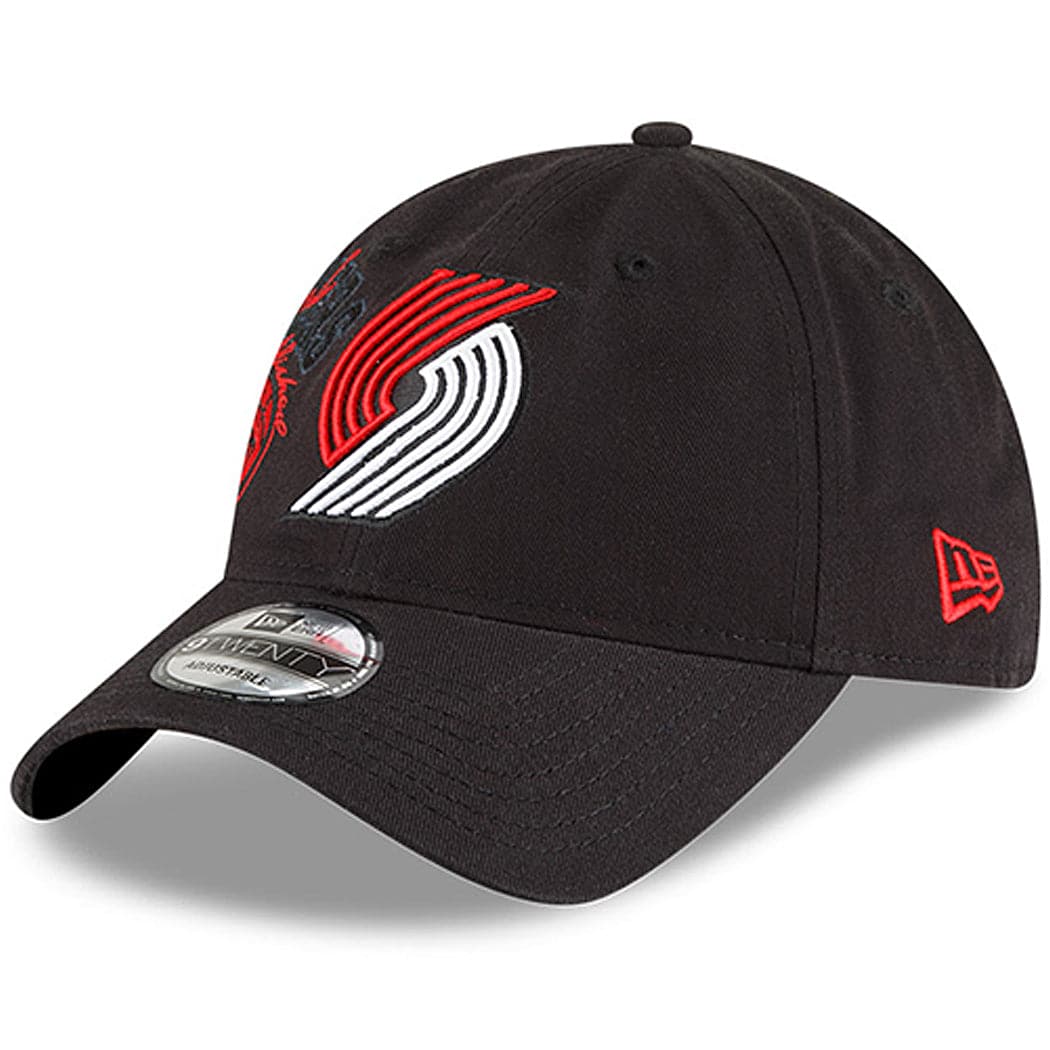 New Era Caps Portland Trail Blazers New Era NBA 21-22 Back Half 9TWENTY Hat - Black