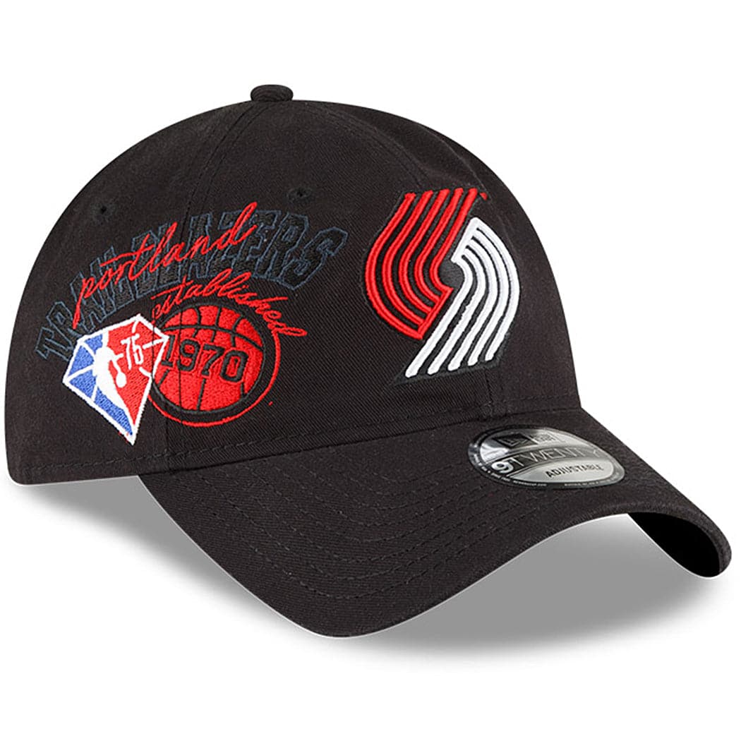 New Era Caps Portland Trail Blazers New Era NBA 21-22 Back Half 9TWENTY Hat - Black