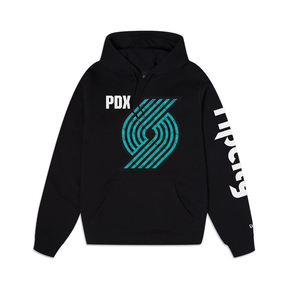 New Era Jumpers Portland Trail Blazers New Era NBA 22-23 City Edition Hoodie Jumper - Blue