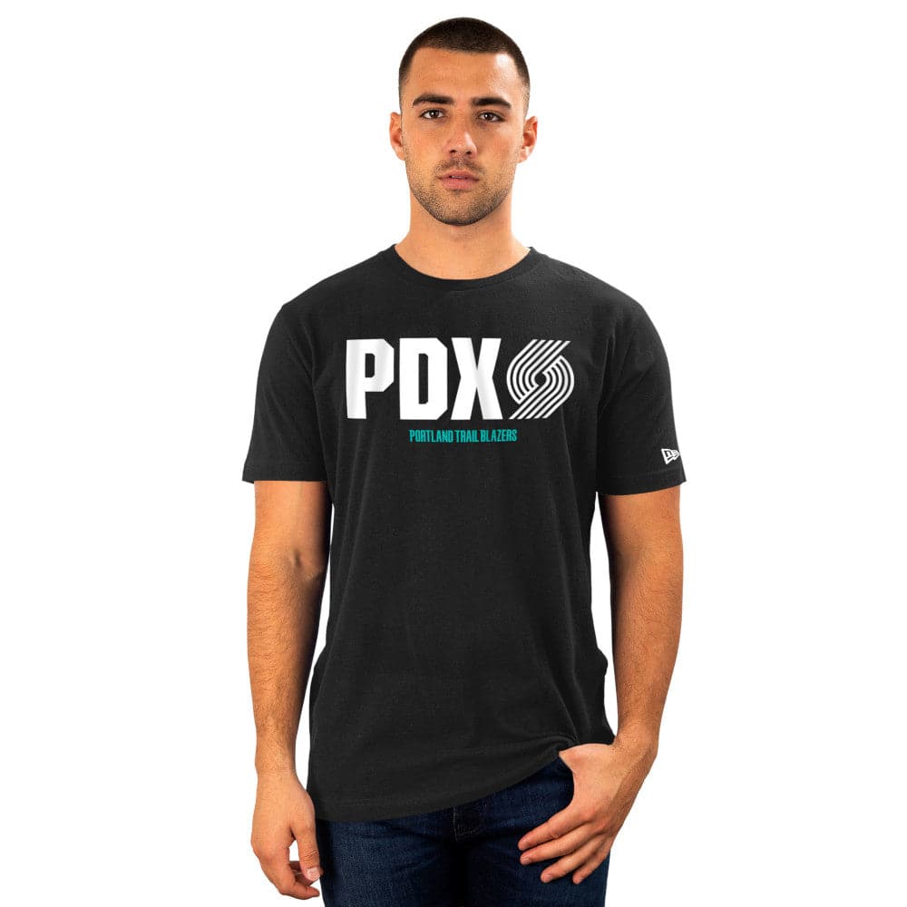 New Era T-Shirts Portland Trail Blazers New Era NBA 22-23 City Edition T-Shirt - Black
