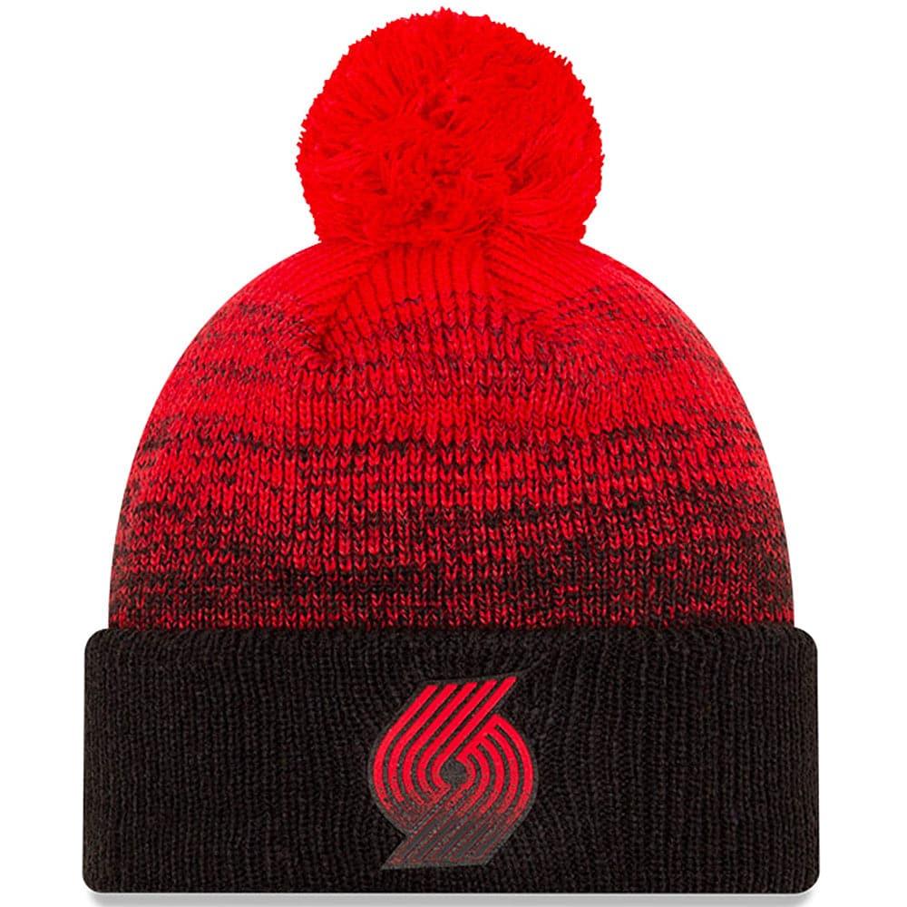 New Era Beanies Portland Trail Blazers New Era NBA Back Half Knit Beanie - Black