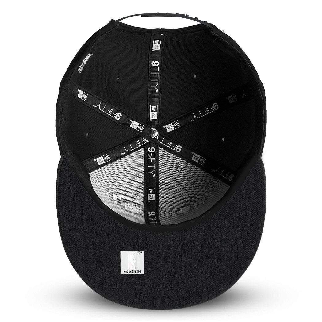 New Era Caps Portland Trail Blazers New Era NBA Black On Black 9FIFTY Snapback Hat