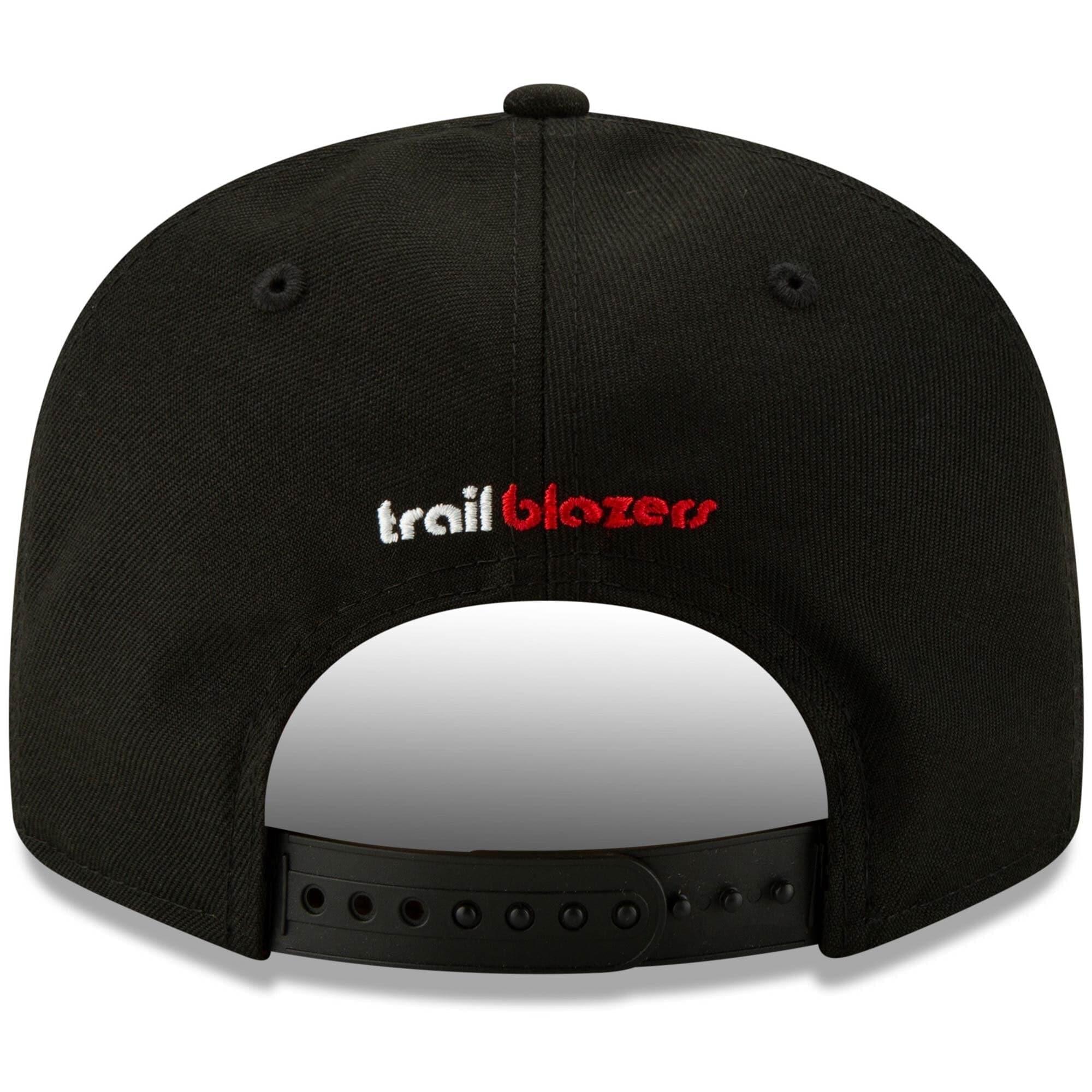 New Era Caps Portland Trail Blazers New Era NBA Hardwood Classics Nights 9FIFTY Snapback Hat - Black