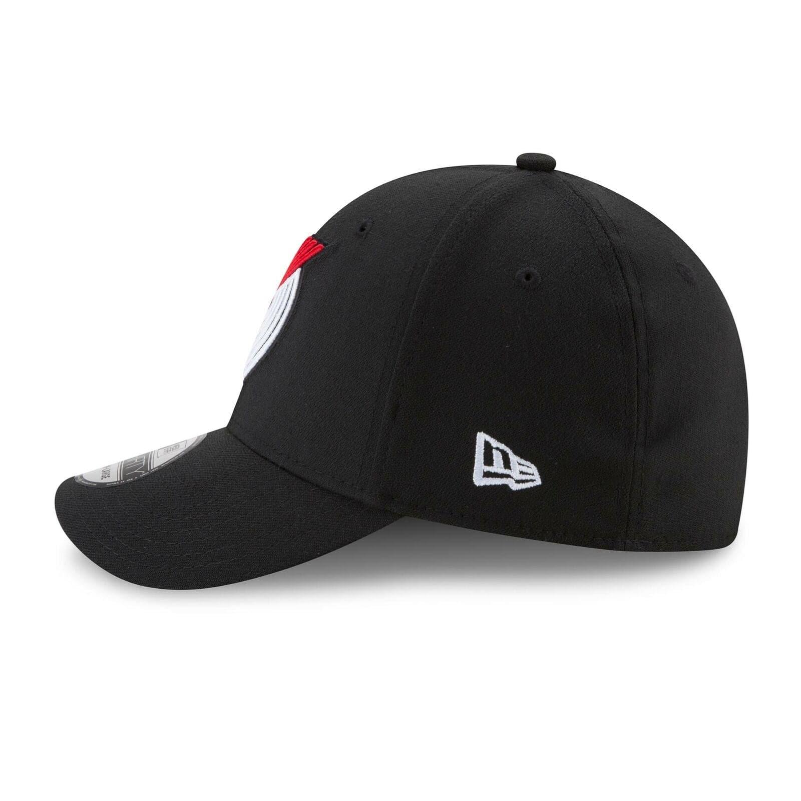 New Era Caps Portland Trail Blazers New Era NBA Team 39THIRTY Flex Fit Curve Hat - Black