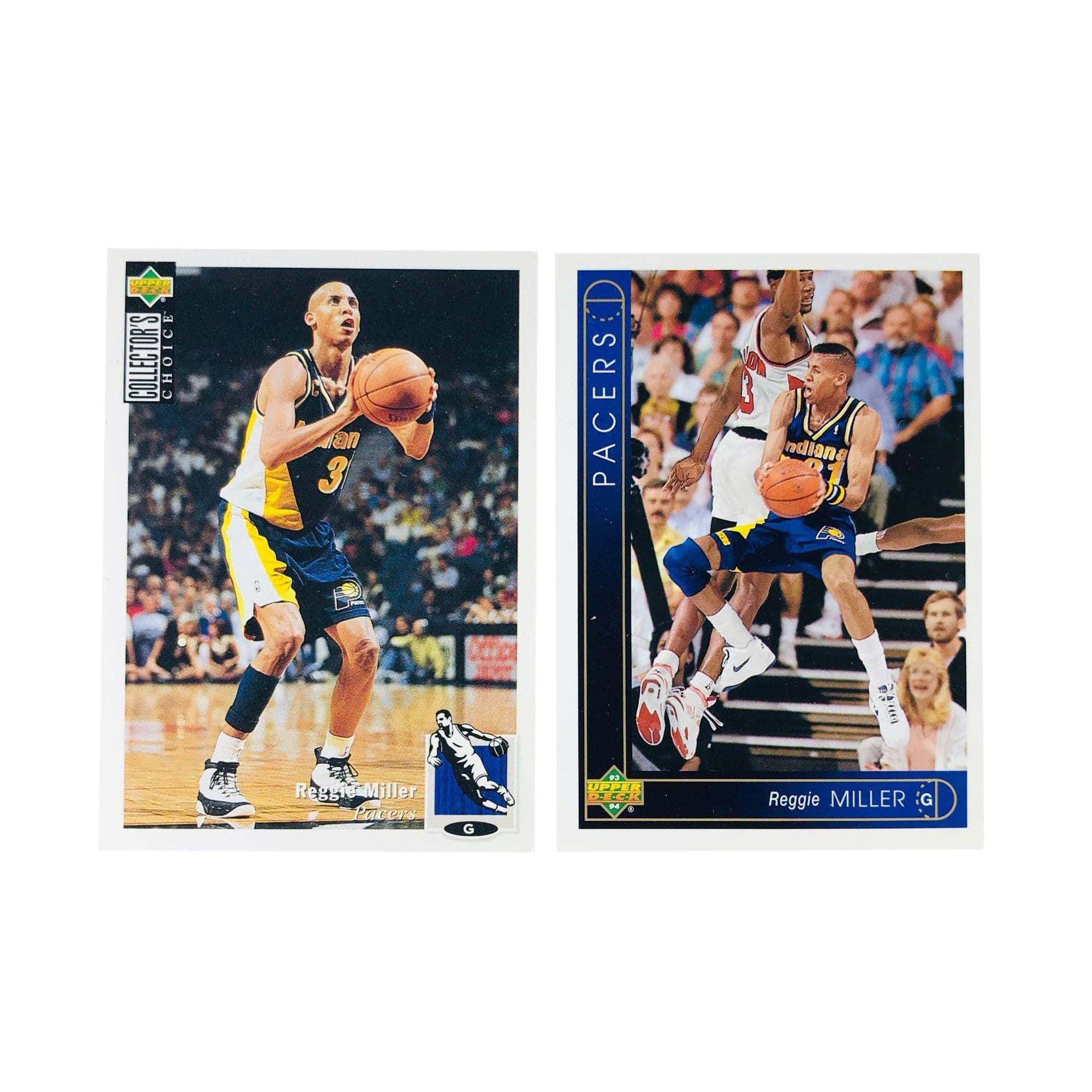Upper Deck Cards Reggie Miller Indiana Pacers Upper Deck NBA 2 Base Card Set