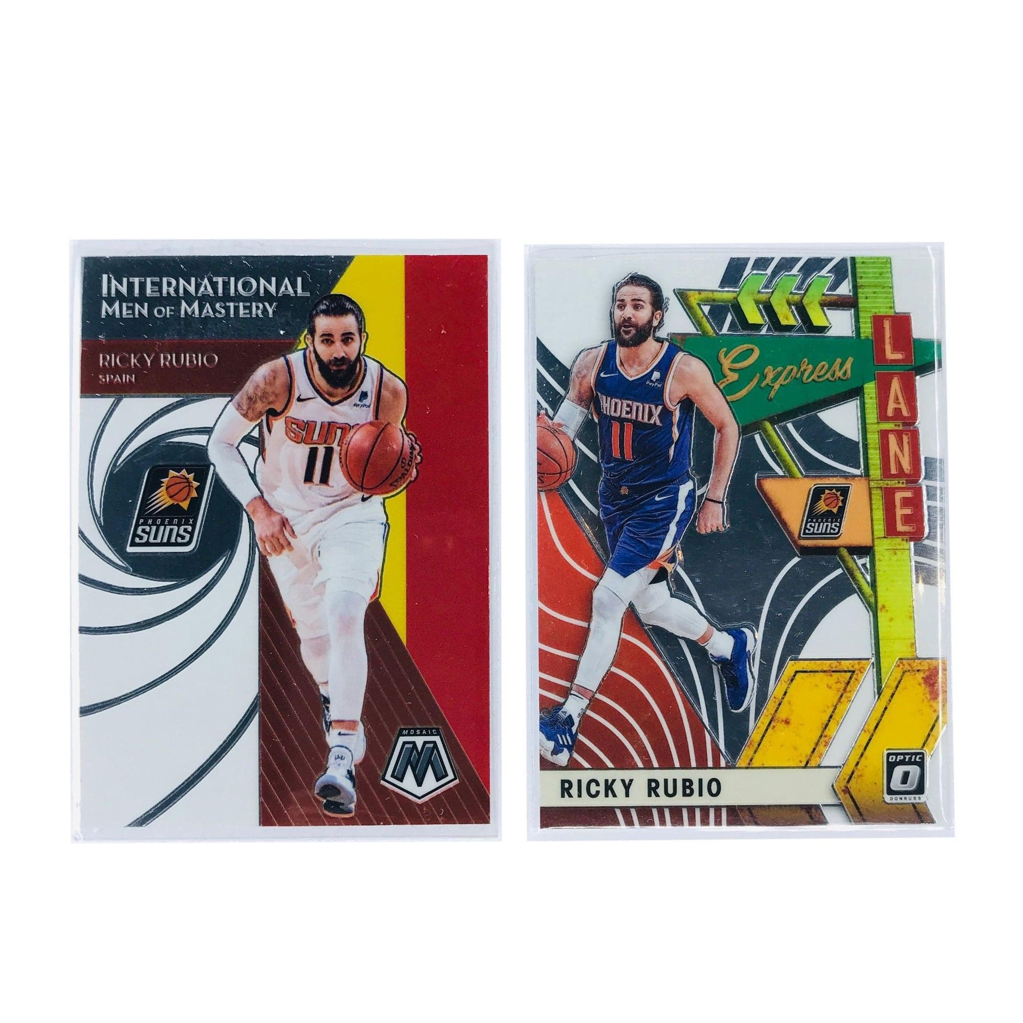 Panini Cards Ricky Rubio Phoenix Suns 19-20 Panini NBA 2 Card Insert Set