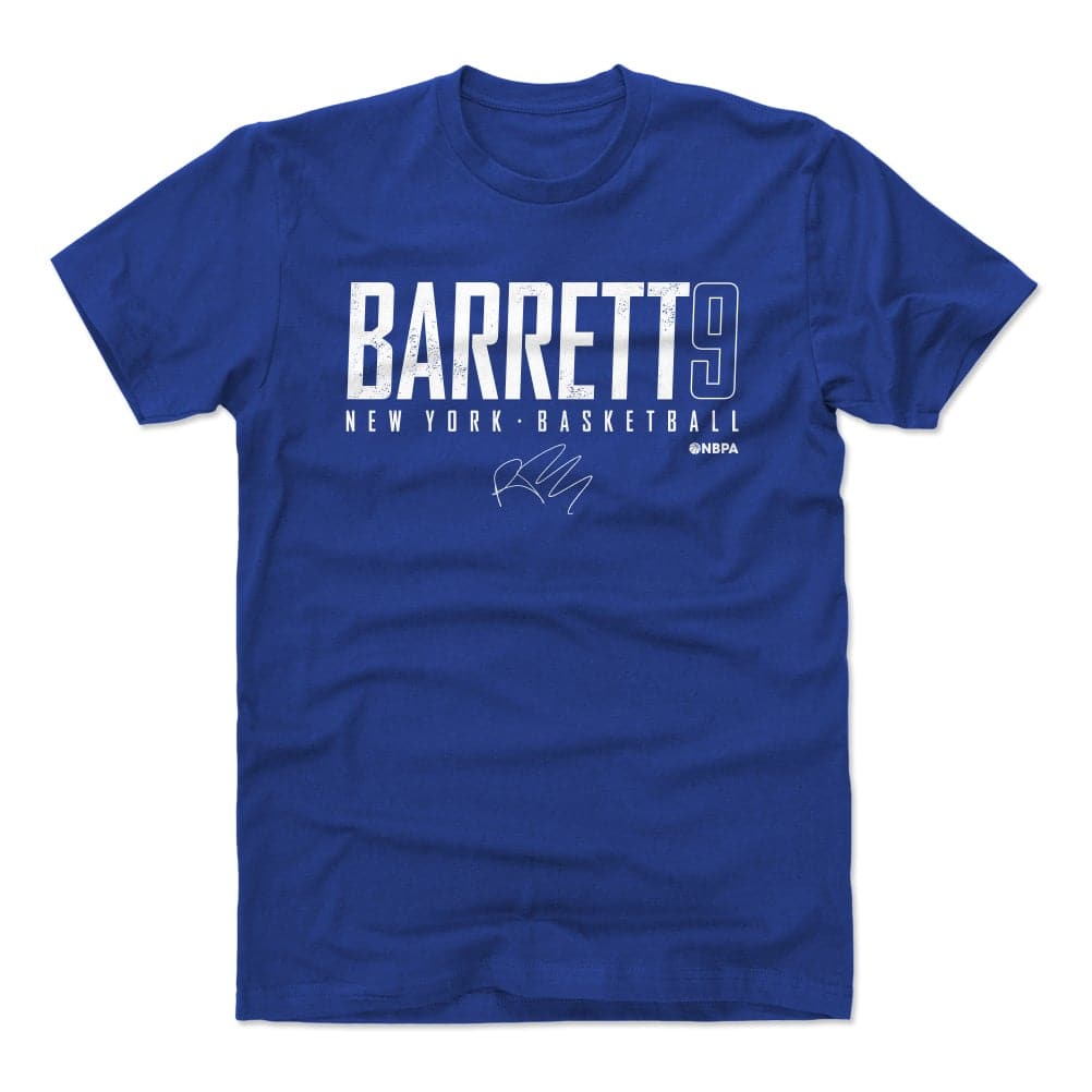500 Level T-Shirts RJ Barrett New York Knicks 500 Level NBA Elite T-Shirt - Blue