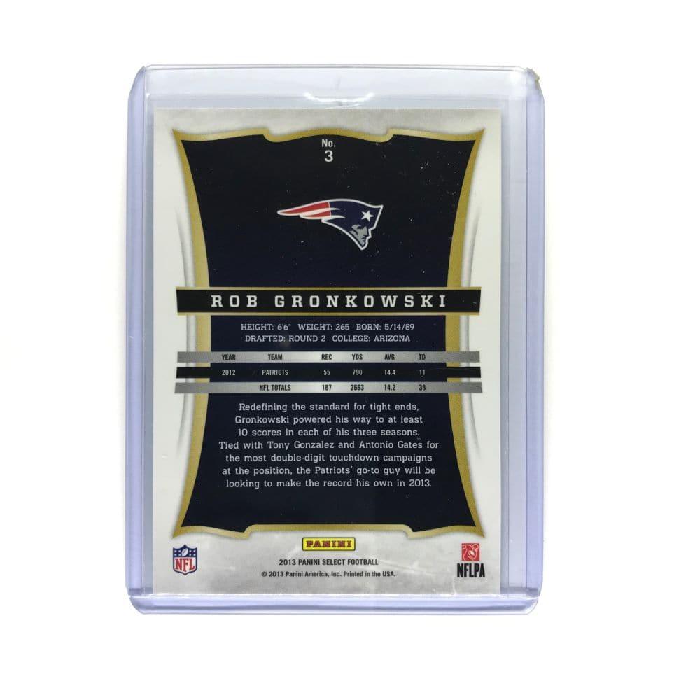 Panini Cards Rob Gronkowski New England Patriots 2013 Panini Select NFL Base Card