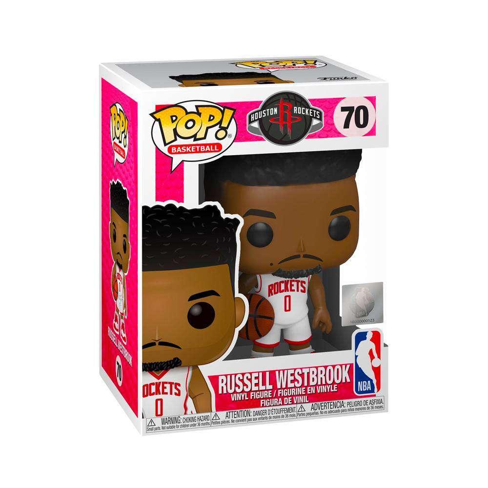 Funko Figures Russell Westbrook Houston Rockets Funko NBA Pop 70 Figure - White